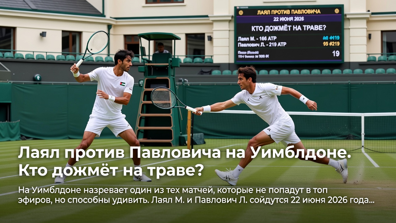 Лаял против Павловича на Уимблдоне. Кто дожмёт на траве?