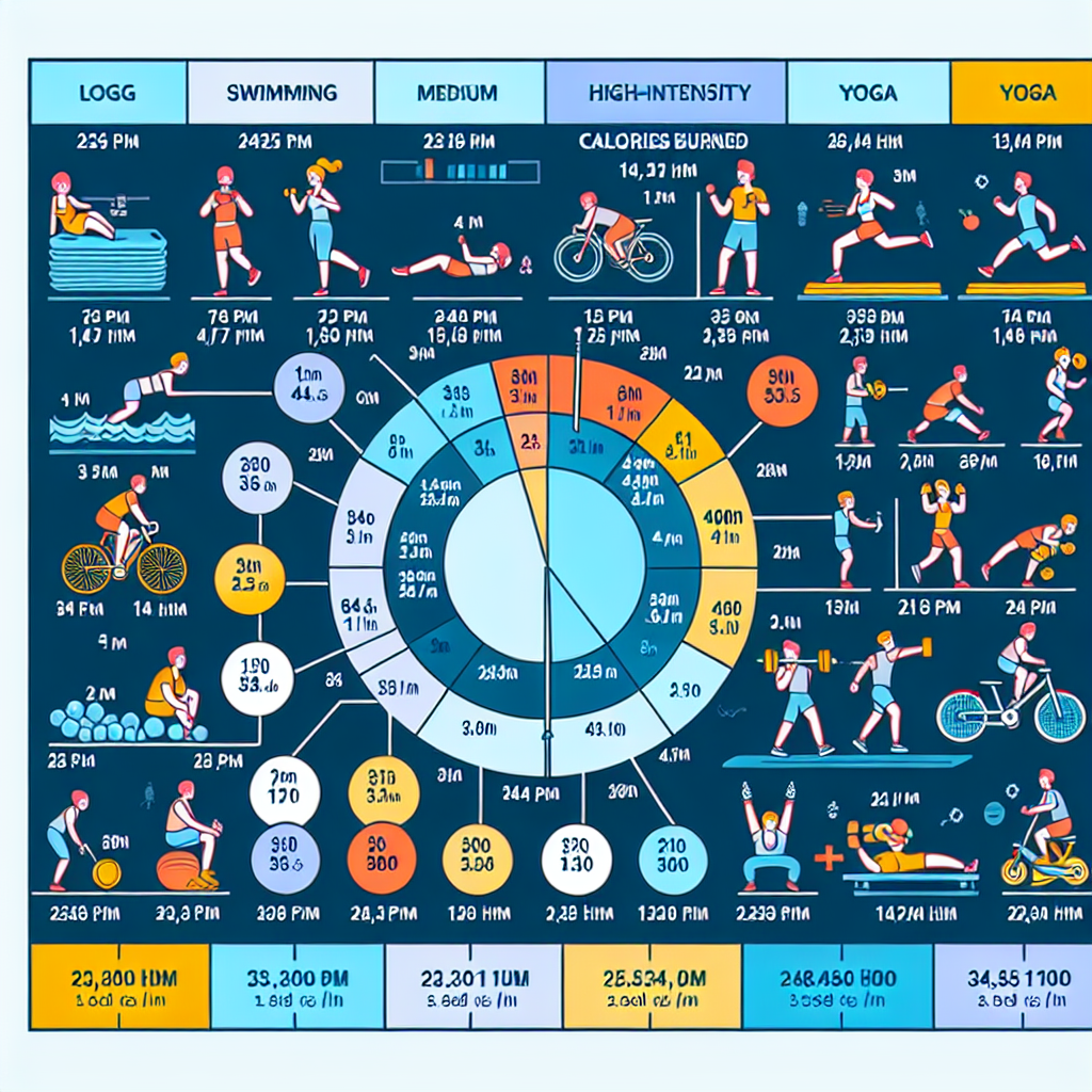 Таблица сжигания калорий при физических упражнениях