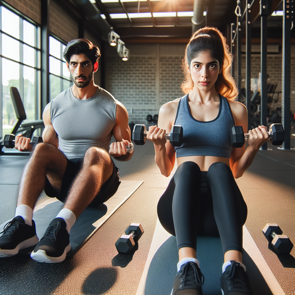 Упражнения для пресса с гантелями: Эффективный подход к укреплению мышц живота