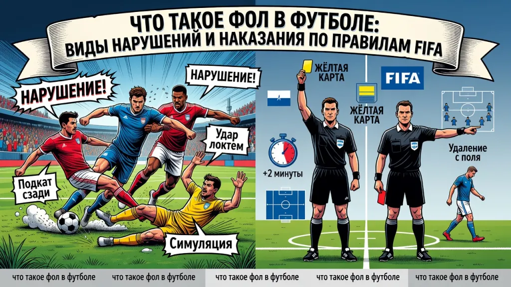 Что такое фол в футболе: Виды нарушений и наказания по правилам FIFA