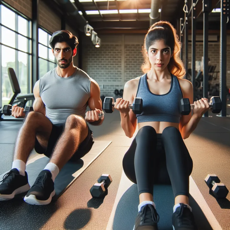 Упражнения для пресса с гантелями: Эффективный подход к укреплению мышц живота